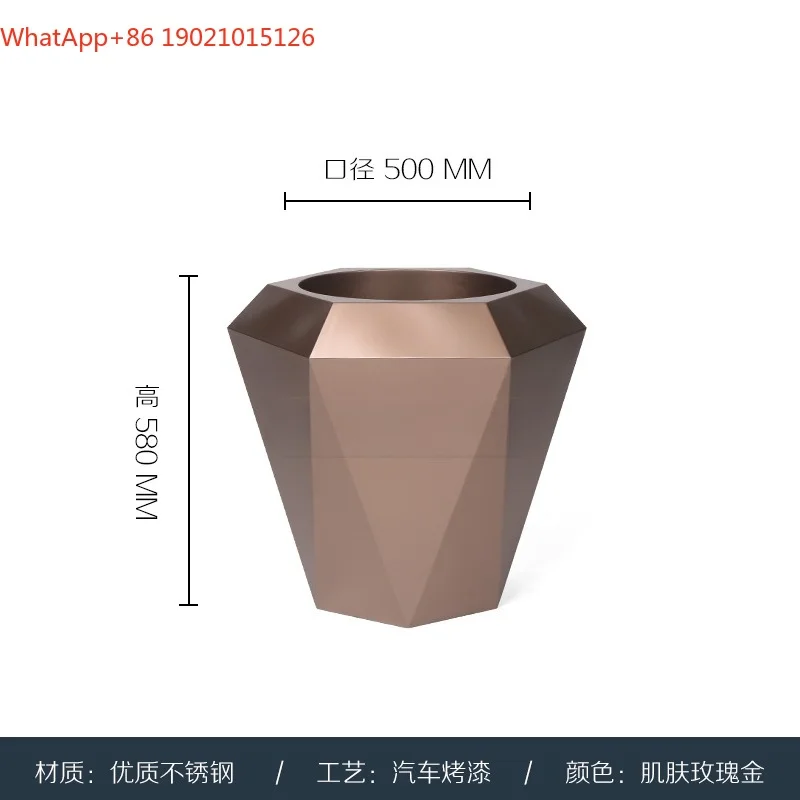 HJ three-dimensional stainless steel flower pot combination white paint high-end hotel lobby metal flower box
HJ three-dimensional stainless steel flower pot combination white paint high-end hotel lobby metal flower box