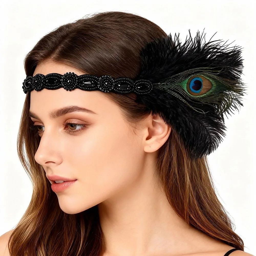 Alloy Rubber Rhinestone Feathers Seed Glass Plastic Headbands Hair Accessories for Women Girls Black 480x10~17mm
Alloy Rubber Rhinestone Feathers Seed Glass Plastic Headbands Hair Accessories for Women Girls Black 480x10~17mm