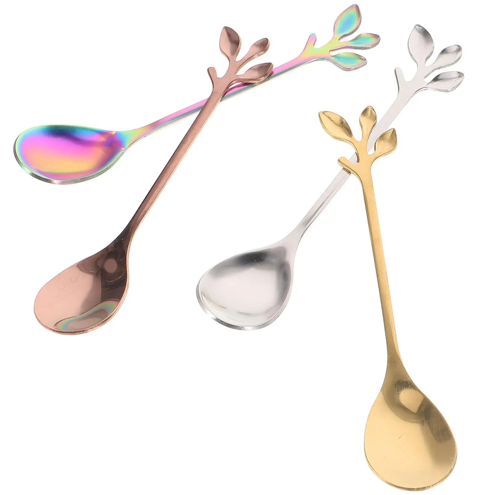 4 Pcs Branch Stainless Steel Creative Design Stainless Spoons Mixing Spoon Coffee Fruit Spoon Silver Gold Pink
4 Pcs Branch Stainless Steel Creative Design Stainless Spoons Mixing Spoon Coffee Fruit Spoon Silver Gold Pink