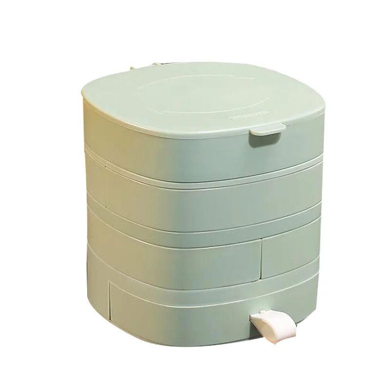 Rotating Jewelry Box, 4-Layer Gift Box, Ring, Earrings, Necklace and Bracelet Small Men and Women Travel Storage
Rotating Jewelry Box, 4-Layer Gift Box, Ring, Earrings, Necklace and Bracelet Small Men and Women Travel Storage