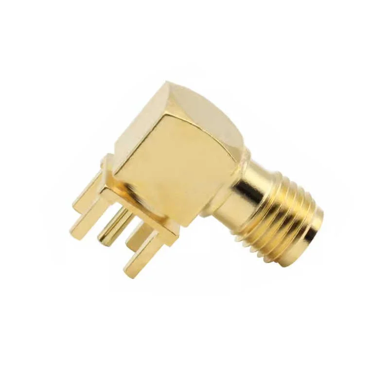 Corrosion-resistant bent plug with cover, RF socket, all-copper gold-plated, high-quality third-generation
Corrosion-resistant bent plug with cover, RF socket, all-copper gold-plated, high-quality third-generation