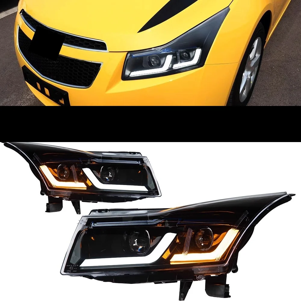 Автомобильные фары в сборе для Chevrolet Cruze 5 серии 2009-2014, модифицированные линзы, дневные ходовые огни, динамический указатель поворота
Автомобильные фары в сборе для Chevrolet Cruze 5 серии 2009-2014, модифицированные линзы, дневные ходовые огни, динамический указатель поворота