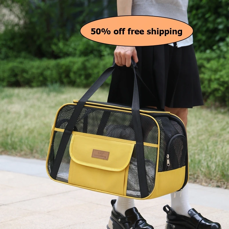 Pets Cat Dog Carrier Soft-Sided Pet Travel Carrier Multi-Sided Breathable Small Dog Cat Outdoor Tent Carrier Free shipping
Pets Cat Dog Carrier Soft-Sided Pet Travel Carrier Multi-Sided Breathable Small Dog Cat Outdoor Tent Carrier Free shipping