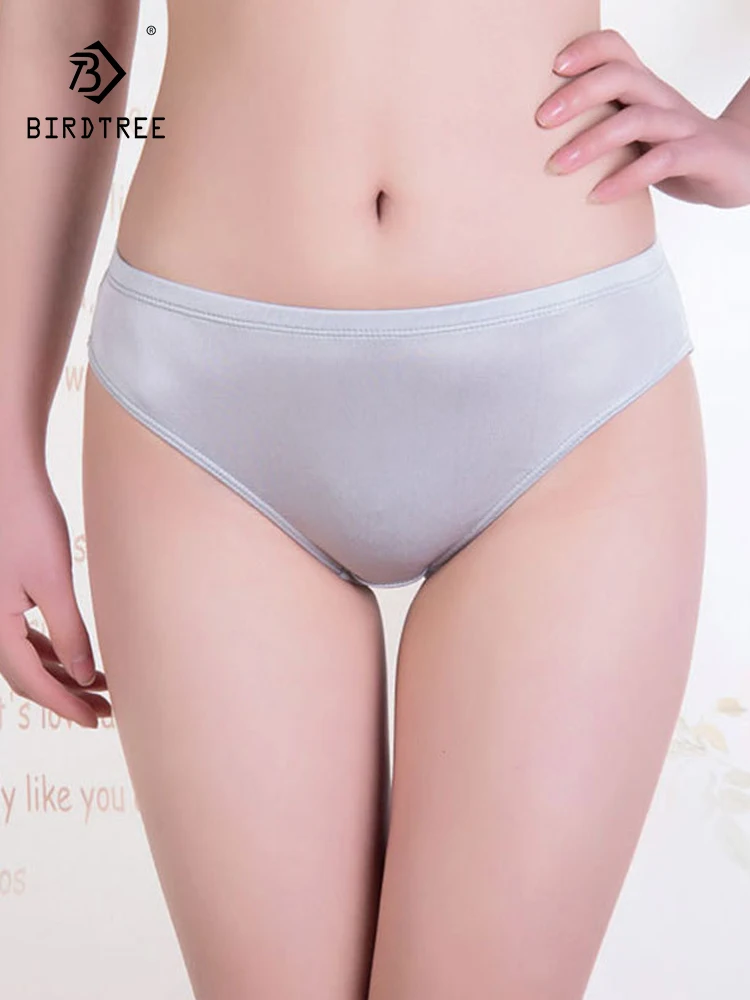 Birdtree 3PCS 23%Mulberry Silk 77%Viscose Women's Underwear Middle Waist Triangle Comfortable Breathable Sexy Briefs P37817QC
Birdtree 3PCS 23%Mulberry Silk 77%Viscose Women's Underwear Middle Waist Triangle Comfortable Breathable Sexy Briefs P37817QC