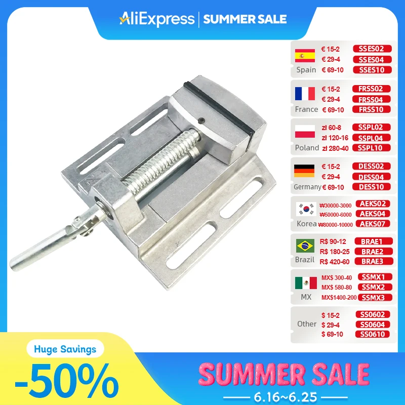 ALLSOME Aluminum Drill Press Vise Flat Pliers Mini Drill Chuck Multi Tool Manual Clamp FOR Bench Drill Fixing Fool
ALLSOME Aluminum Drill Press Vise Flat Pliers Mini Drill Chuck Multi Tool Manual Clamp FOR Bench Drill Fixing Fool