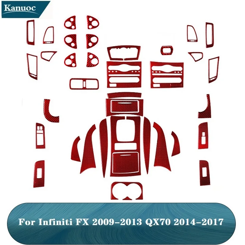 For Infiniti FX 2009-2013 QX70 2014-2017 Carbon Fiber Red Various Parts Stickers Gear Panel Car Interior Decorative Accessories
For Infiniti FX 2009-2013 QX70 2014-2017 Carbon Fiber Red Various Parts Stickers Gear Panel Car Interior Decorative Accessories