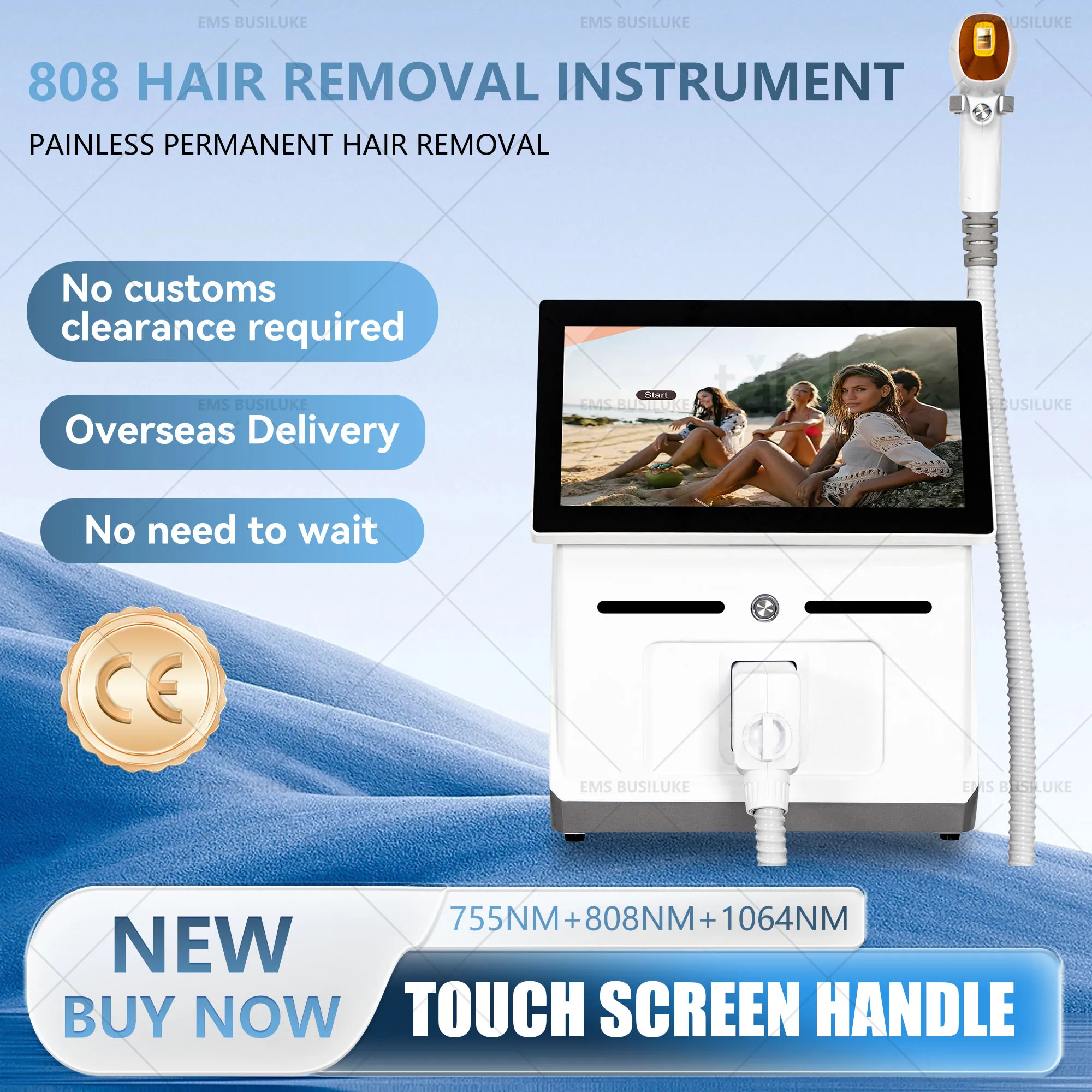 4000W 808 Alexandrite Hair Removal Laser Diode Machine lce Platinum Body FaceUnderarm Cooling Head Permanent Painless Epilator
4000W 808 Alexandrite Hair Removal Laser Diode Machine lce Platinum Body FaceUnderarm Cooling Head Permanent Painless Epilator