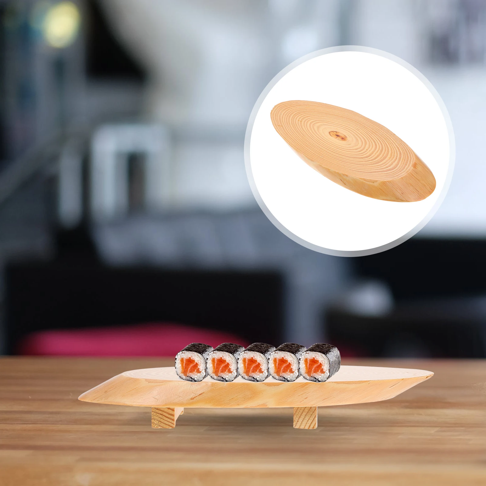 Wooden Sushi Plate Tray Smooth Surface Easy Clean Craftsmanship Suitable Families Bars Japanese Food Shops Restaurants Hotels
Wooden Sushi Plate Tray Smooth Surface Easy Clean Craftsmanship Suitable Families Bars Japanese Food Shops Restaurants Hotels