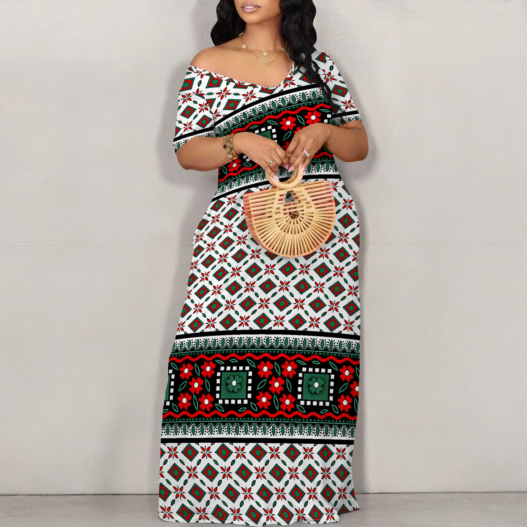 Women's Fashion Summer Pullover Sexy Off Shoulder Backless Long Dress for Women Bodycon Fashion Print Cocktail Party Dress
Women's Fashion Summer Pullover Sexy Off Shoulder Backless Long Dress for Women Bodycon Fashion Print Cocktail Party Dress