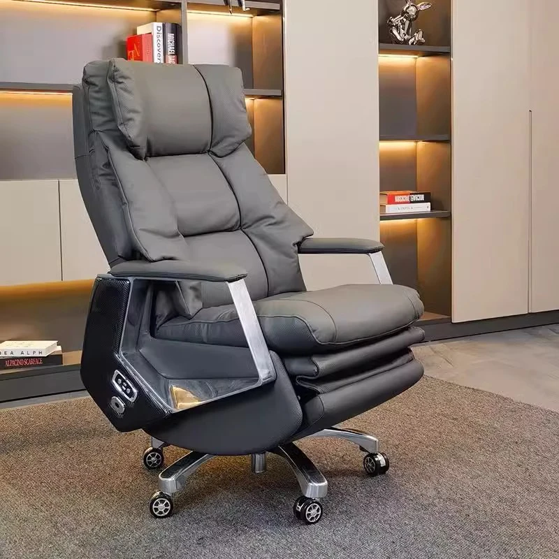 New Design Genuine Leather Electric Office Chair With Massage Lunch Break Function Chairman CEO Boss Computer Chair
New Design Genuine Leather Electric Office Chair With Massage Lunch Break Function Chairman CEO Boss Computer Chair