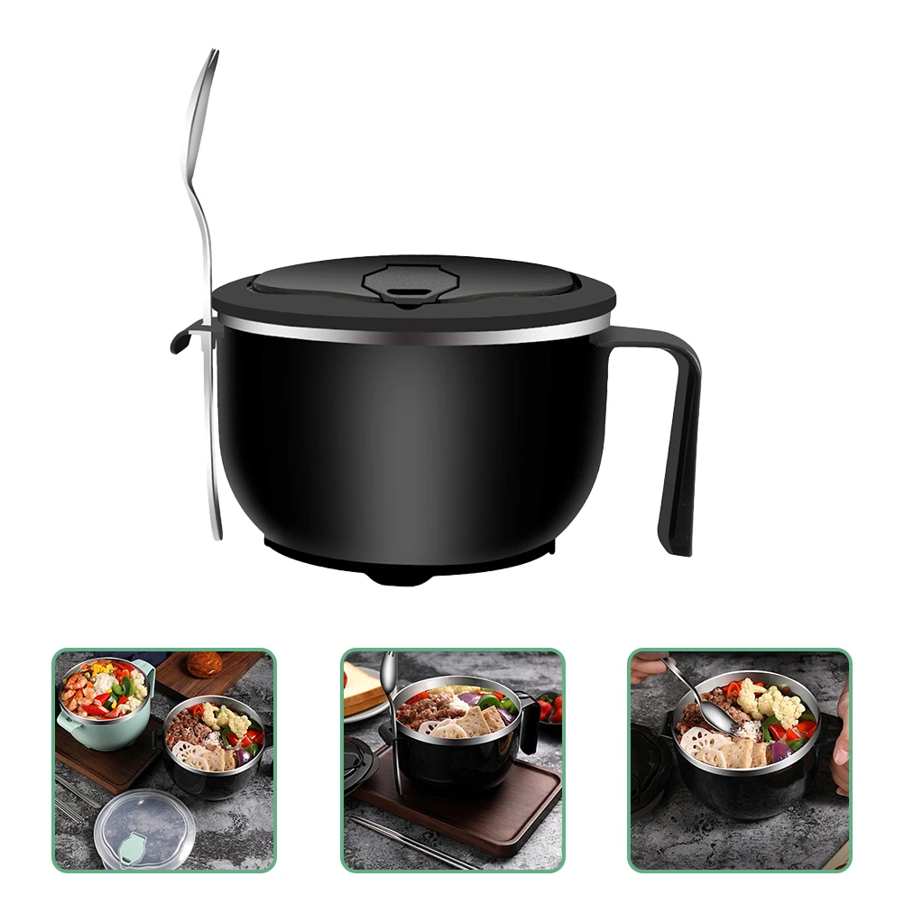 Stainless Steel Noodle Bowl 1200ml Blue Large Capacity Food Storage Lidded Soup Kitchen Barware Set Chopsticks Salad Spoon
Stainless Steel Noodle Bowl 1200ml Blue Large Capacity Food Storage Lidded Soup Kitchen Barware Set Chopsticks Salad Spoon
