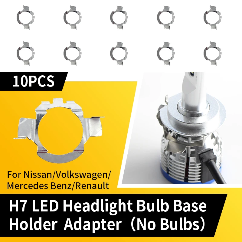 10PC H7 Holders LED Headlamp Adapter Base For BMW 5 Series E60/E61 X5 Audi A3 A4L A6L Mercedes-Benz E,ML,C-class VW Buick Nissan
10PC H7 Holders LED Headlamp Adapter Base For BMW 5 Series E60/E61 X5 Audi A3 A4L A6L Mercedes-Benz E,ML,C-class VW Buick Nissan