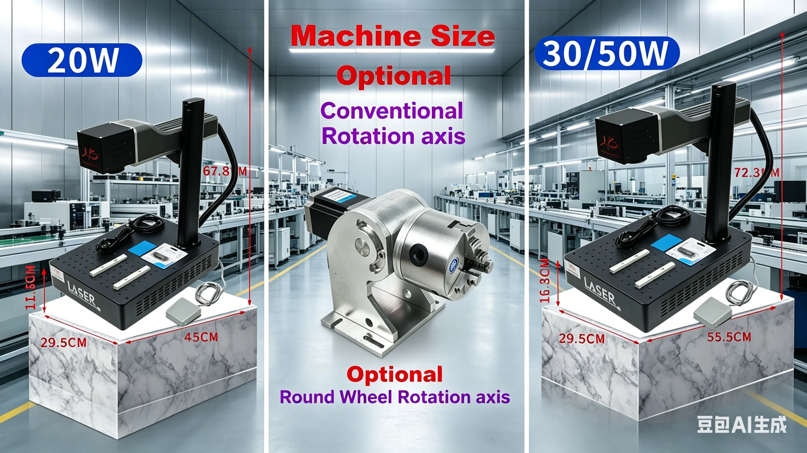 100W Laser Marking Machine 50W Optical Fiber Laser Engraver with Rotary Axis for Jewelry Metal Steel Work 30W 20W 150mm Lens
100W Laser Marking Machine 50W Optical Fiber Laser Engraver with Rotary Axis for Jewelry Metal Steel Work 30W 20W 150mm Lens