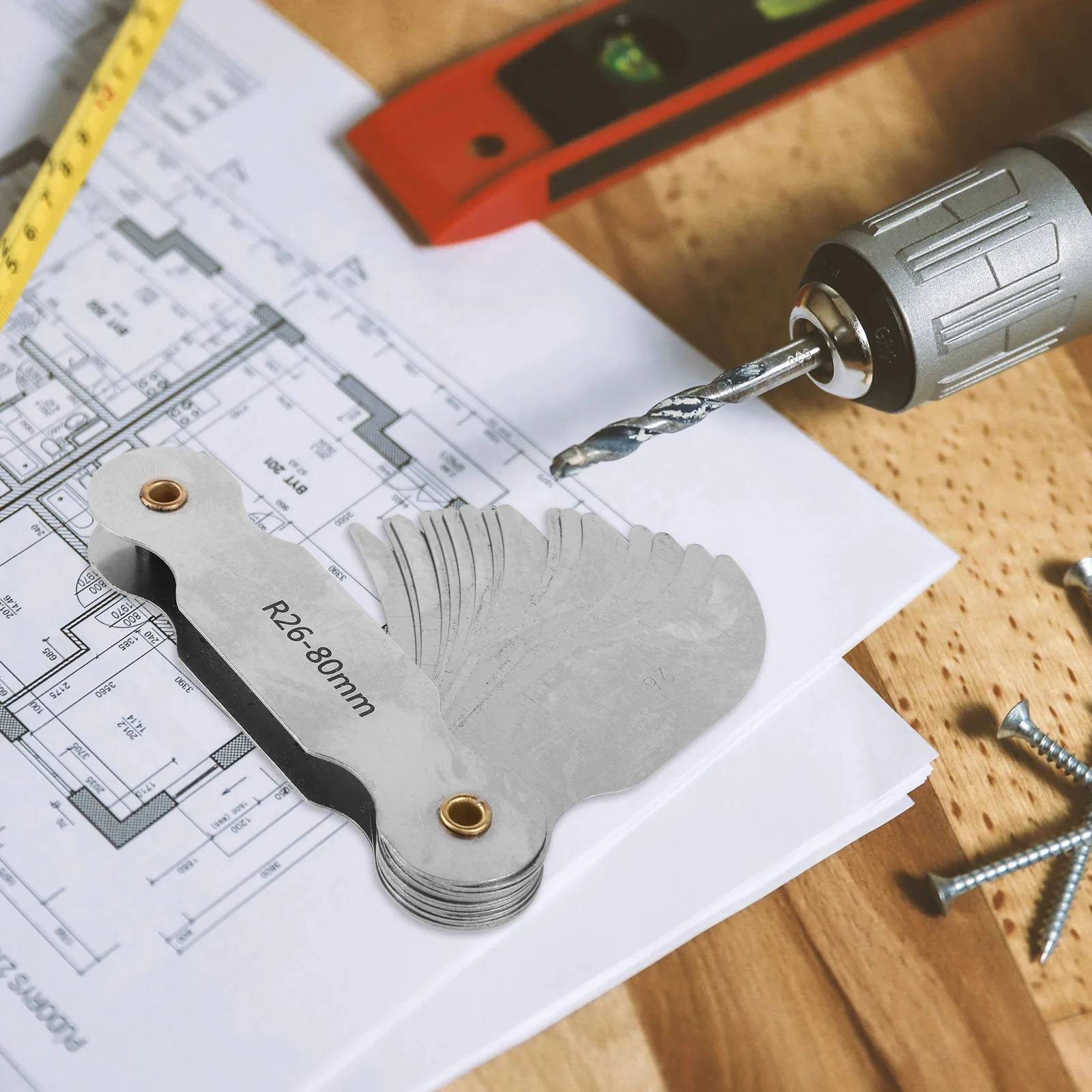 Durable Radius Gauge Set Metal Measuring Tool for Curvature and Arcs Versatile Instrument for Multiple Fields Radius Gauge Set
Durable Radius Gauge Set Metal Measuring Tool for Curvature and Arcs Versatile Instrument for Multiple Fields Radius Gauge Set