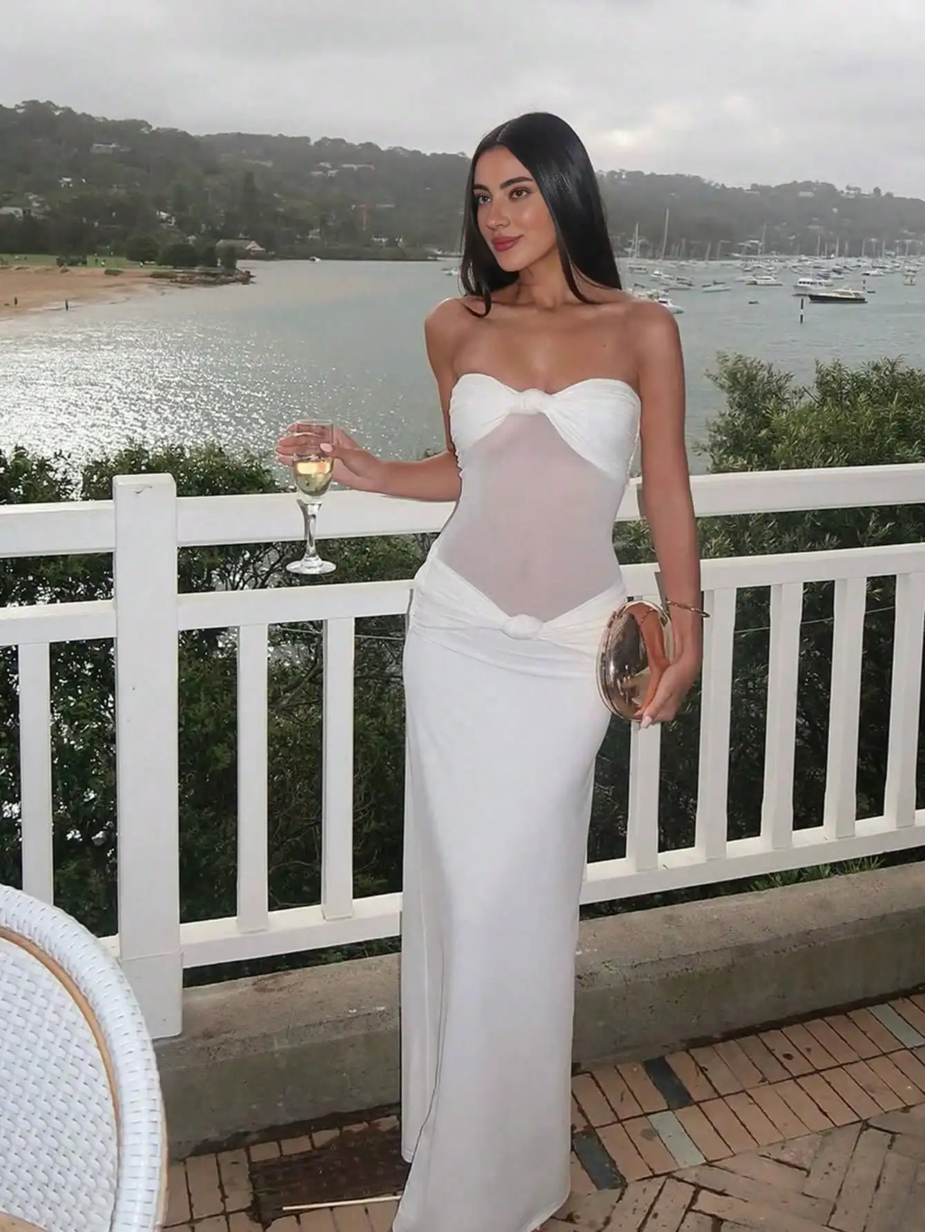 Women's Solid Color Mesh Patchwork Detachable Strap Beach Wedding Party Sexy Dress
Women's Solid Color Mesh Patchwork Detachable Strap Beach Wedding Party Sexy Dress