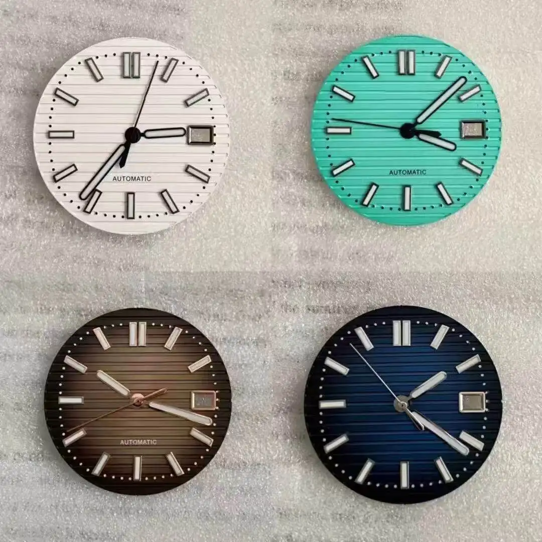 Customized 30.5mm Modified Dial Green Luminous Nautilus Literal + Pin Fit NH35/36 Movement
Customized 30.5mm Modified Dial Green Luminous Nautilus Literal + Pin Fit NH35/36 Movement