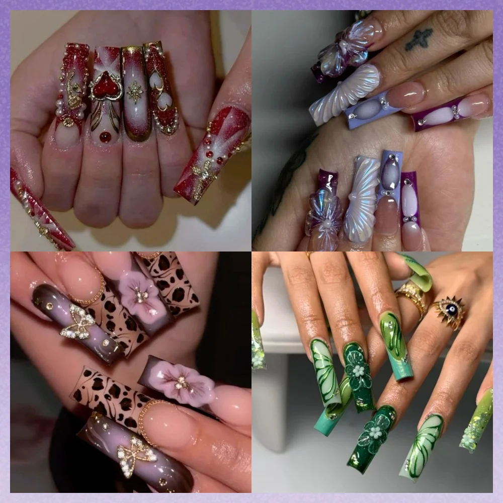10Pcs Handmade Manicure Long Water Pipe Fake Nails French Cute Limited Nails Press On Nails Design with Adhesive Nail File Set
10Pcs Handmade Manicure Long Water Pipe Fake Nails French Cute Limited Nails Press On Nails Design with Adhesive Nail File Set