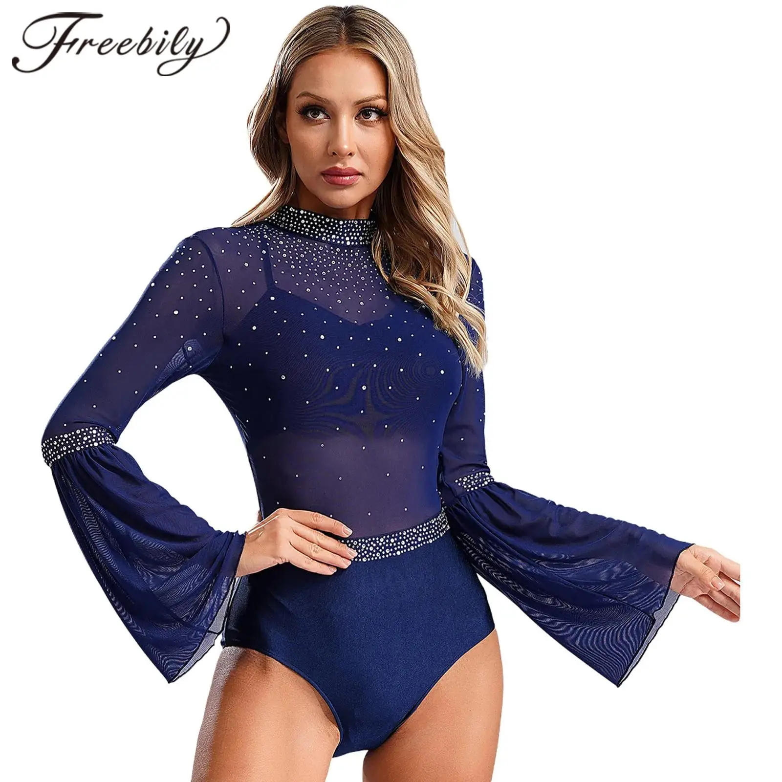 Women's Figure Skating Bodysuit Rhythmic Gymnastics Jumpsuit Flare Sleeve Ballet Dance Leotard Dancewear Performance Costume
Women's Figure Skating Bodysuit Rhythmic Gymnastics Jumpsuit Flare Sleeve Ballet Dance Leotard Dancewear Performance Costume