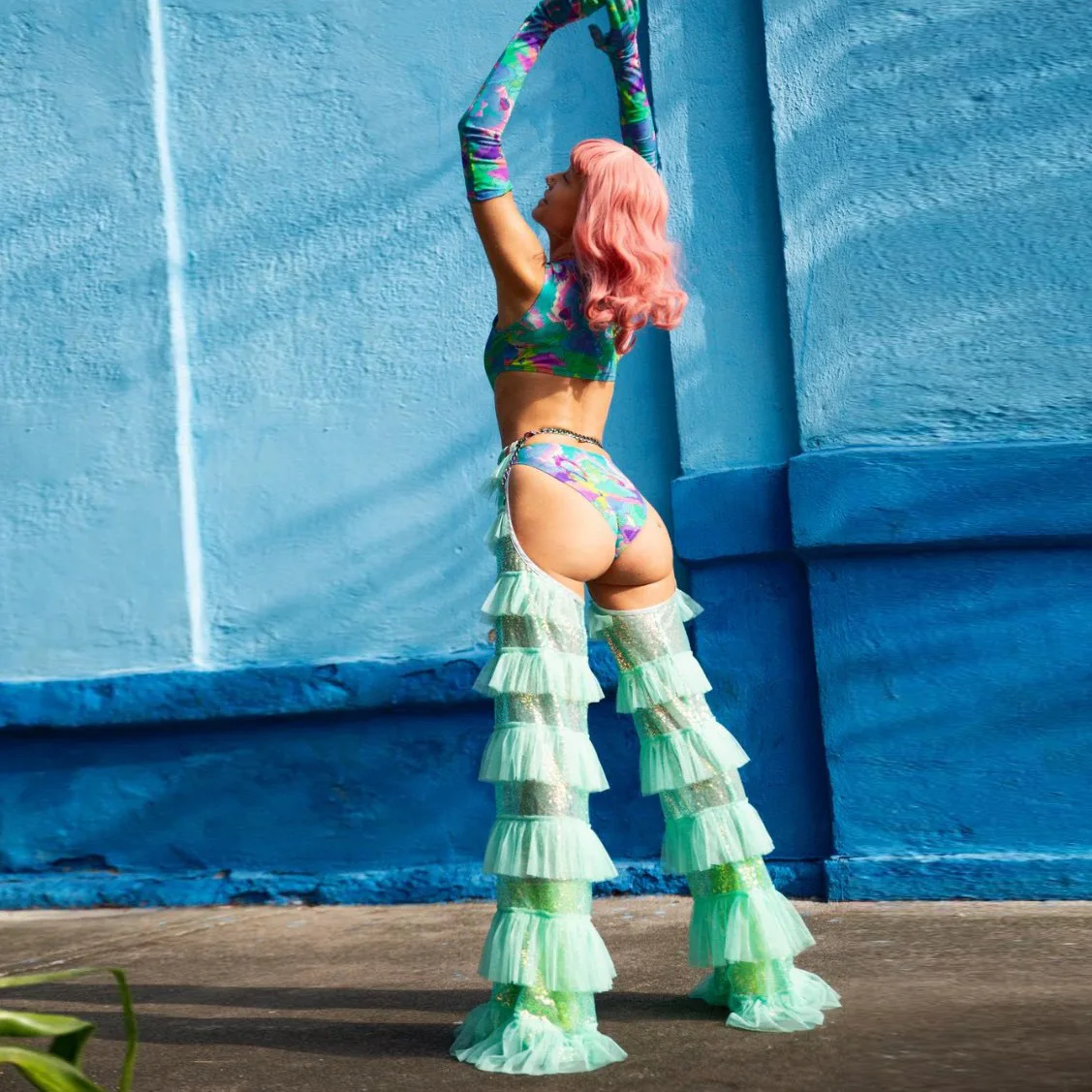 Sparkle Sequin Tulle Pants Female Mint Stage Costume Outfit Women Trousers Full Length Ruffle Pants No Metal Chain
Sparkle Sequin Tulle Pants Female Mint Stage Costume Outfit Women Trousers Full Length Ruffle Pants No Metal Chain