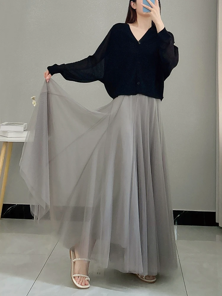 Женская юбка миди Ele Fairylike из шифона с эластичной талией и полным А-образным силуэтом для повседневной носки весной и летом
Женская юбка миди Ele Fairylike из шифона с эластичной талией и полным А-образным силуэтом для повседневной носки весной и летом