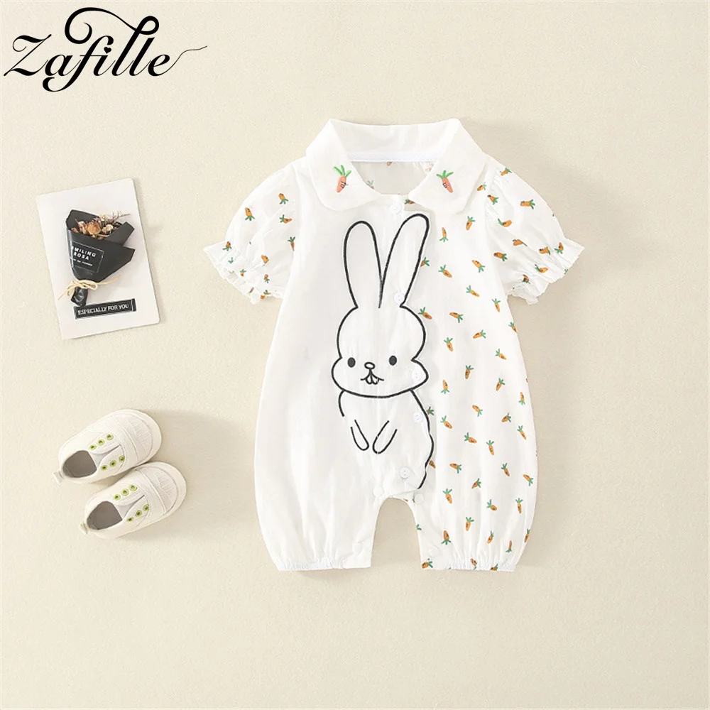 ZAFILLE Summer Baby Rompers Easter Rabbit Print Sleepwear For Newborns Kids Clothing Short Sleeve Toddler Girls Clothes Jumpsuit
ZAFILLE Summer Baby Rompers Easter Rabbit Print Sleepwear For Newborns Kids Clothing Short Sleeve Toddler Girls Clothes Jumpsuit
