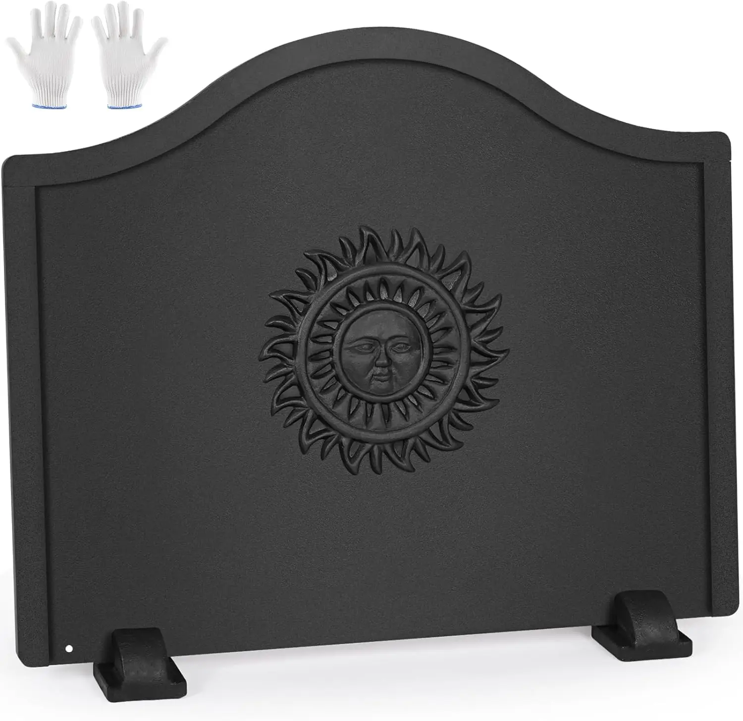 Fireback for Fireplace 24 Inches - Fireplace Back Plates with Feets | Fireplace Heat Reflector Boho Style Sun Pattern (24 Inc
Fireback for Fireplace 24 Inches - Fireplace Back Plates with Feets | Fireplace Heat Reflector Boho Style Sun Pattern (24 Inc