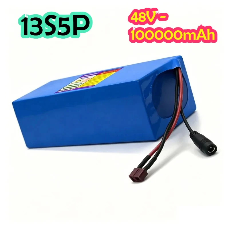 18650 Battery Pack Suitable for 500-1000W Motor 13S5P 48V 100000mAh Rechargeable Lithium Battery, Built-in Intelligent BMS
18650 Battery Pack Suitable for 500-1000W Motor 13S5P 48V 100000mAh Rechargeable Lithium Battery, Built-in Intelligent BMS