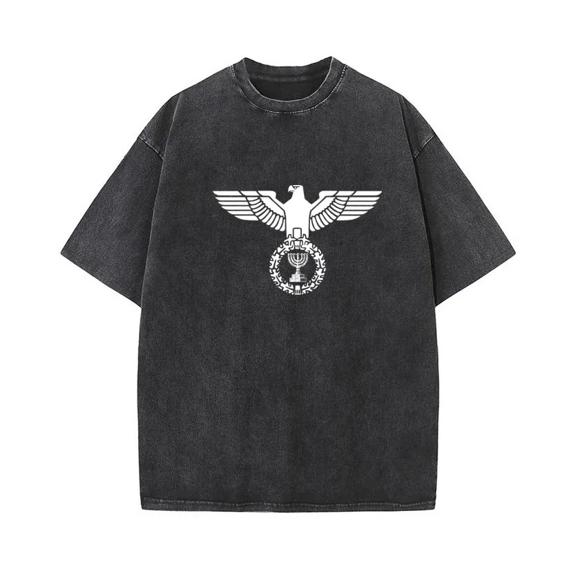 Men Streetwear T-Shirt Retro Vintage Washed Israel National Emblem Graphic Panda Printed Men Cotton Casual Short Sleeve Tshirt
Men Streetwear T-Shirt Retro Vintage Washed Israel National Emblem Graphic Panda Printed Men Cotton Casual Short Sleeve Tshirt