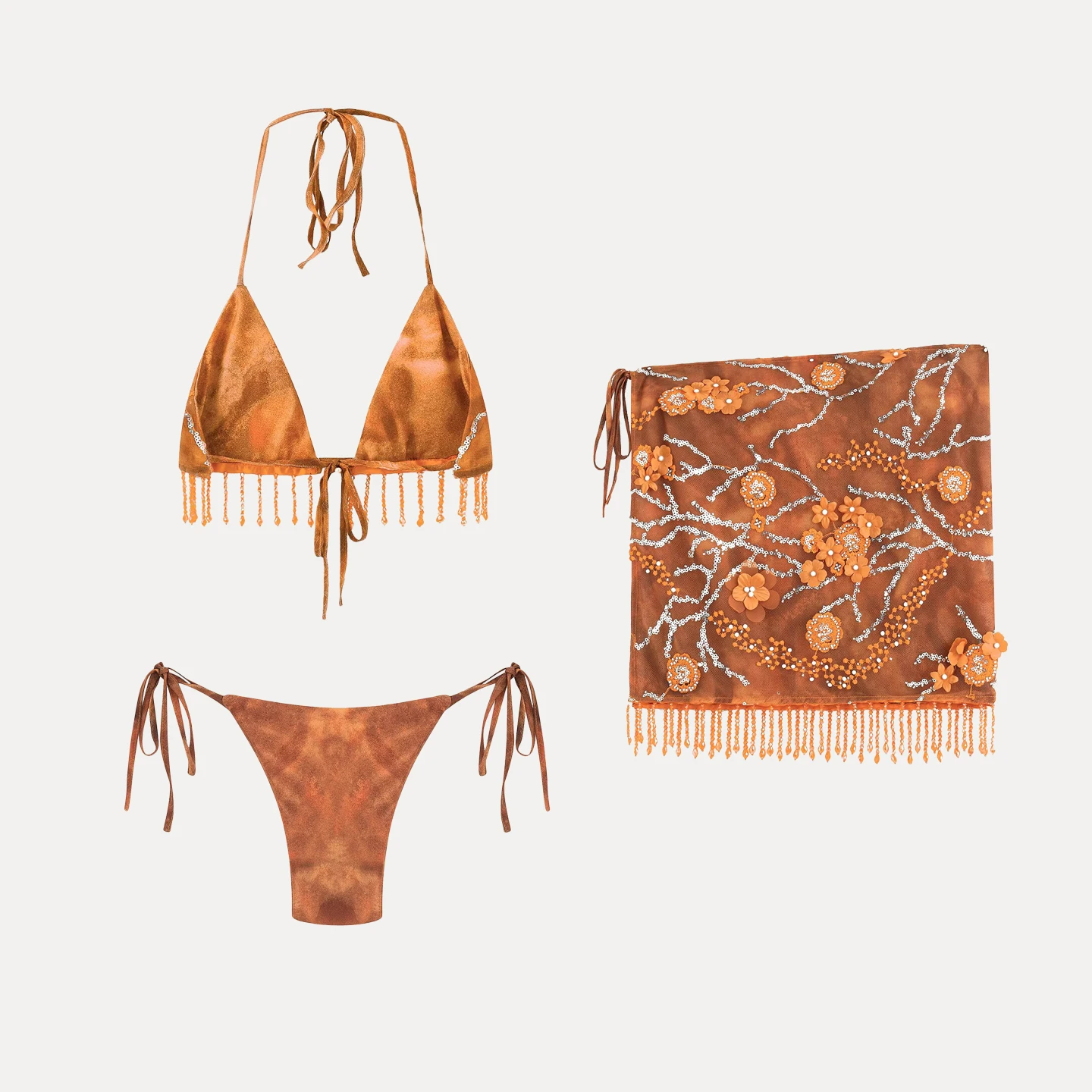 Faionable Bikini And Tassel Skirt Two-Piece Set Women's Sle Summer 2025 Z Brand V-Ne ort Sve Overhead Wear
Faionable Bikini And Tassel Skirt Two-Piece Set Women's Sle Summer 2025 Z Brand V-Ne ort Sve Overhead Wear