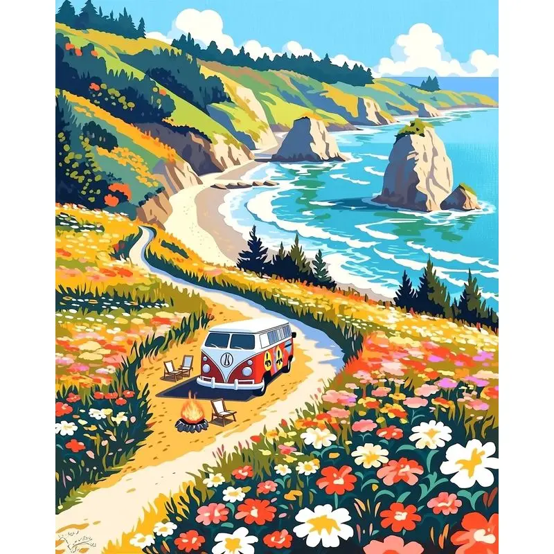 GATYZTORY Oil Painting By Numbers Bus Landscape Paint Canvas Coloring Picture By Number HandPainted Home Decoration
GATYZTORY Oil Painting By Numbers Bus Landscape Paint Canvas Coloring Picture By Number HandPainted Home Decoration