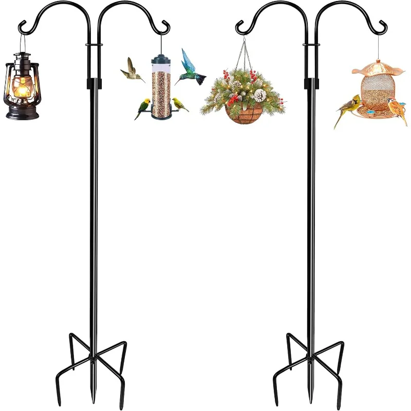 Double Shepherds Hooks for Outdoor (2Pack,76 inch) Heavy Duty Adjustable Bird Feeder Pole Garden Decor Shepherds Hook
Double Shepherds Hooks for Outdoor (2Pack,76 inch) Heavy Duty Adjustable Bird Feeder Pole Garden Decor Shepherds Hook
