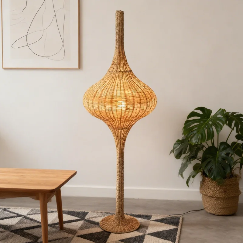 Wholesale Creative Villa Art Living Room Bedroom Rattan Office Modern Decoration LED E27 Floor Lamp
Wholesale Creative Villa Art Living Room Bedroom Rattan Office Modern Decoration LED E27 Floor Lamp