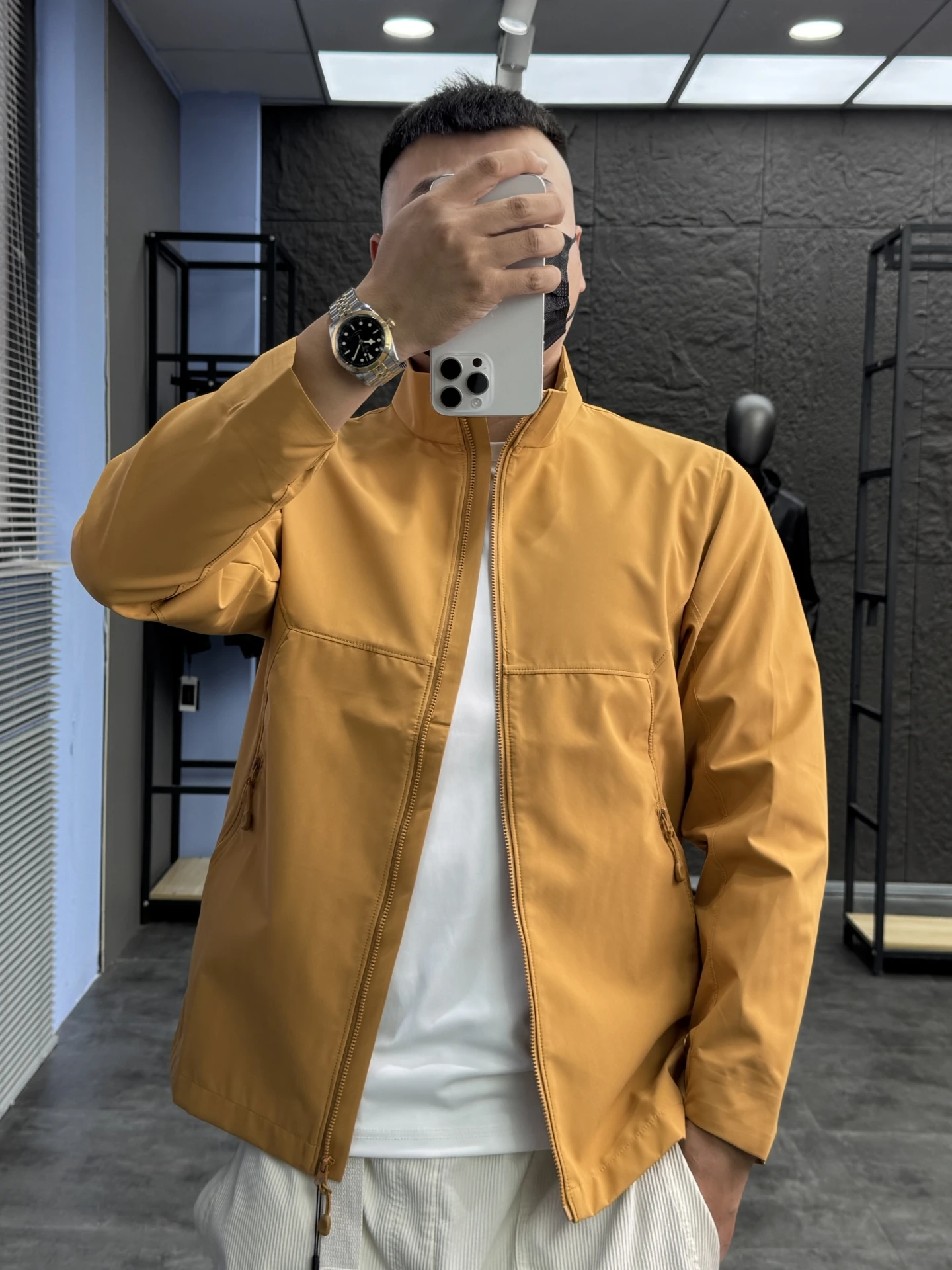 Svip Men's Casual Windbreaker Jaet Pure Color Comfortable Windproof Stand Collar Spring Autumn Faionable Outerwear
Svip Men's Casual Windbreaker Jaet Pure Color Comfortable Windproof Stand Collar Spring Autumn Faionable Outerwear