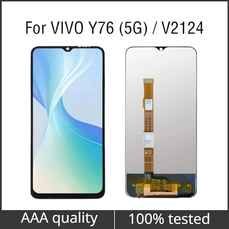 ЖК-дисплей 6,58 дюйма для Vivo Y76 5G, ЖК-дисплей, экран, сенсорный датчик, дигитайзер в сборе для vivo V2124, сменный ЖК-дисплей
ЖК-дисплей 6,58 дюйма для Vivo Y76 5G, ЖК-дисплей, экран, сенсорный датчик, дигитайзер в сборе для vivo V2124, сменный ЖК-дисплей