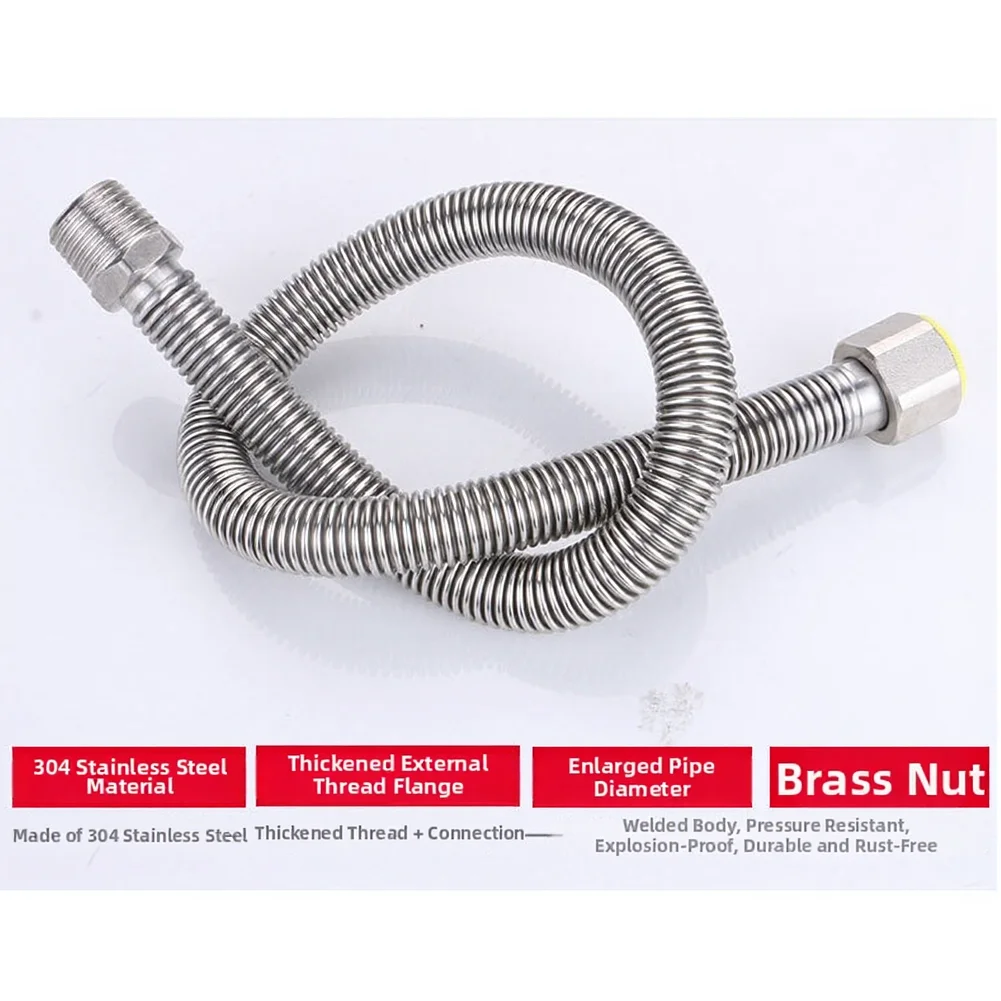 Гофрированный шланг из нержавеющей стали 40 см G1/2 DN15 для унитаза, раковины и ванны с защитой от протечек и термостойким внутренним слоем
Гофрированный шланг из нержавеющей стали 40 см G1/2 DN15 для унитаза, раковины и ванны с защитой от протечек и термостойким внутренним слоем