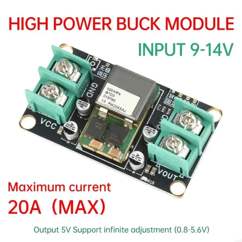 DCDC Buckk Step-Down Power Supply Module 20A Highly Power Voltages Regulator 9-14V H8WD
DCDC Buckk Step-Down Power Supply Module 20A Highly Power Voltages Regulator 9-14V H8WD
