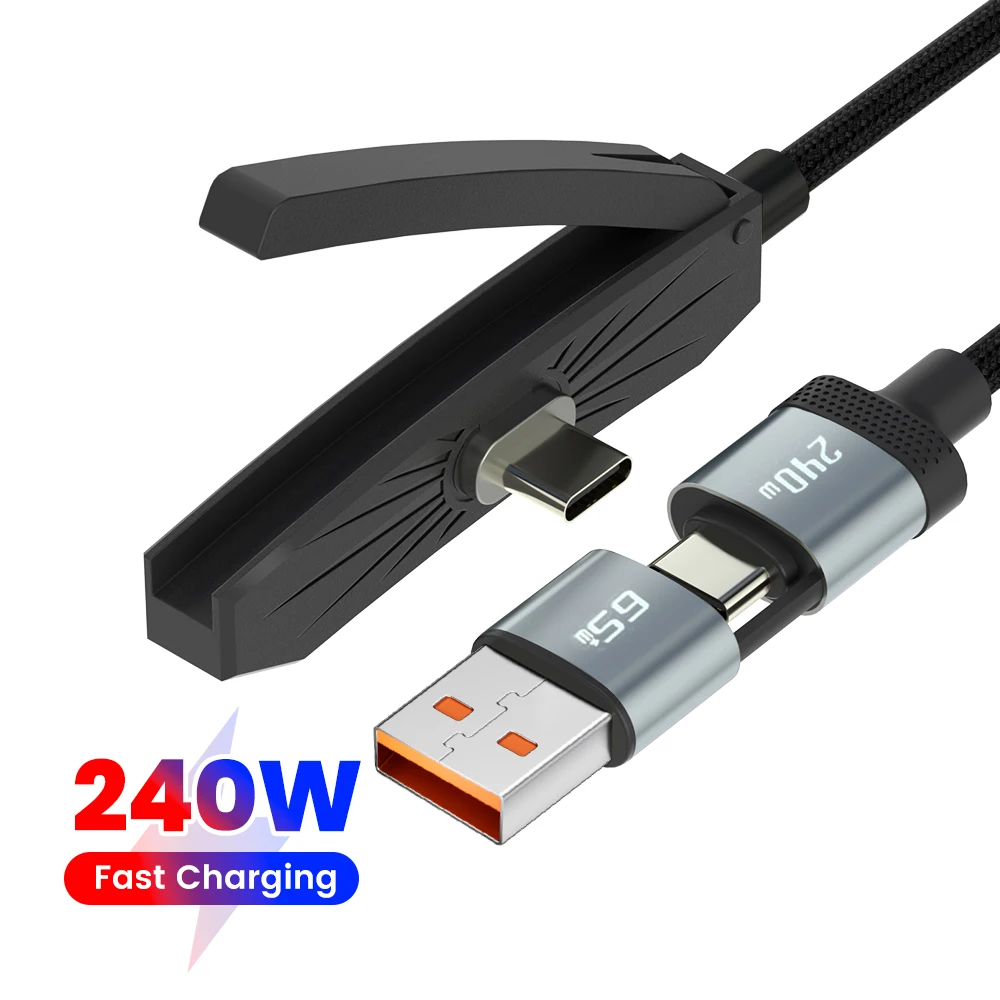 Elough 240W USB Type C To Type C Bracket Charging Cable A+C To Type C Data Cable For Iphone Xiaomi Samsung Huawei USB C Cable
Elough 240W USB Type C To Type C Bracket Charging Cable A+C To Type C Data Cable For Iphone Xiaomi Samsung Huawei USB C Cable