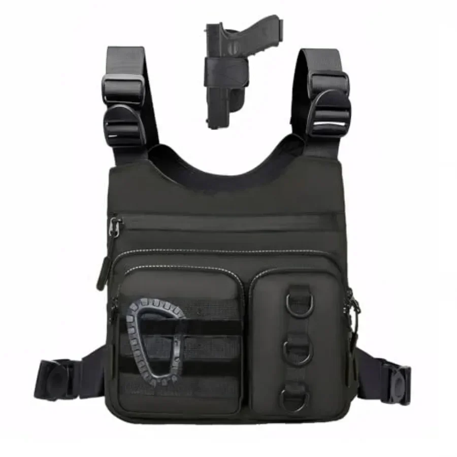 Outdoor Chest Bag for Men, Lightweight Adjustable Running Vest, Water Resistant EDC Chest Pack with Water Bottle Pocket, Breath
Outdoor Chest Bag for Men, Lightweight Adjustable Running Vest, Water Resistant EDC Chest Pack with Water Bottle Pocket, Breath