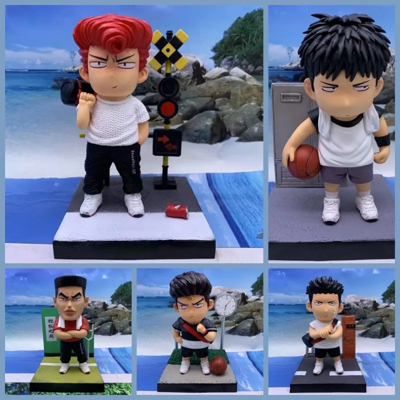 19cm Slamdunk GK Figure Set - Q Version of Shohoku Five Tigers Anime Collectible Model 
19cm Slamdunk GK Figure Set - Q Version of Shohoku Five Tigers Anime Collectible Model
