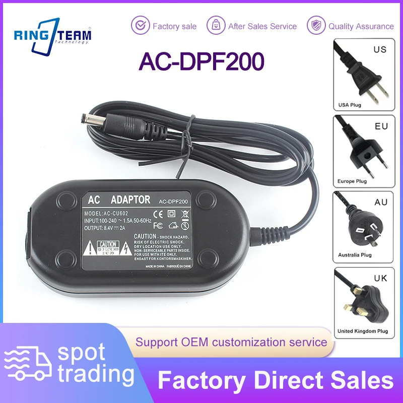 AC Adapter DPF200 AC-DPF200 for Sony Digital Photo Frame DPF-X1000 DPF-V1000 DPF-V800 DPF-V100
AC Adapter DPF200 AC-DPF200 for Sony Digital Photo Frame DPF-X1000 DPF-V1000 DPF-V800 DPF-V100