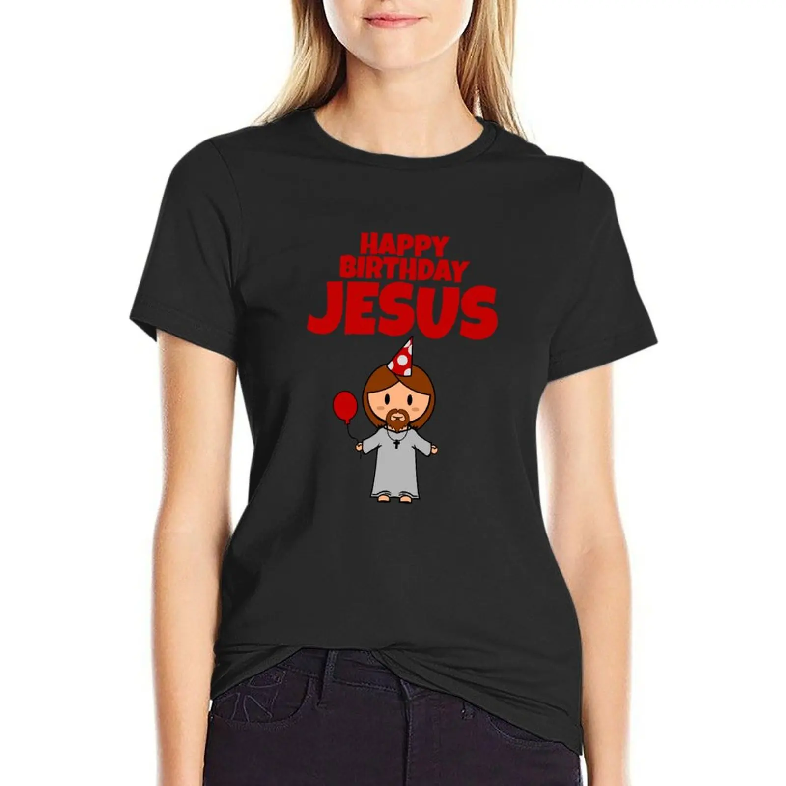 Jesus Happy Birthday Boy T-Shirt cute clothes plus size tops korean fashion workout shirts for Women
Jesus Happy Birthday Boy T-Shirt cute clothes plus size tops korean fashion workout shirts for Women