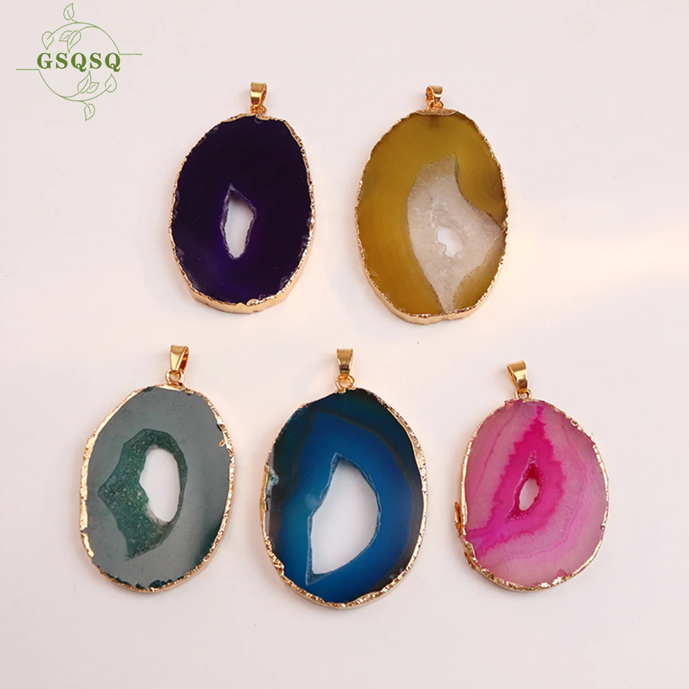 Random 1pc Fashion Natural Agate Irregular Rough Stone Slice Necklace Crystal Electroplating Women's Jewelry Making DIY Gift
Random 1pc Fashion Natural Agate Irregular Rough Stone Slice Necklace Crystal Electroplating Women's Jewelry Making DIY Gift