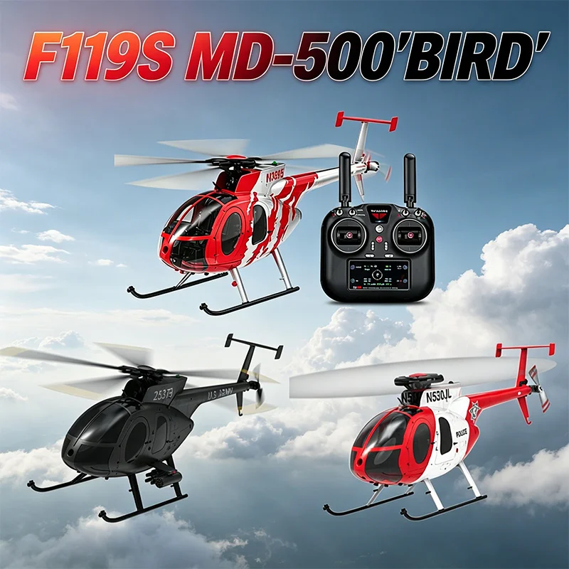 YUXIANG F119S Bird 6CH Armed Helicopter MD-500 GPS Positioning Simulation Brushless Carbon Fiber RC Model Aircraft Helicopter
YUXIANG F119S Bird 6CH Armed Helicopter MD-500 GPS Positioning Simulation Brushless Carbon Fiber RC Model Aircraft Helicopter