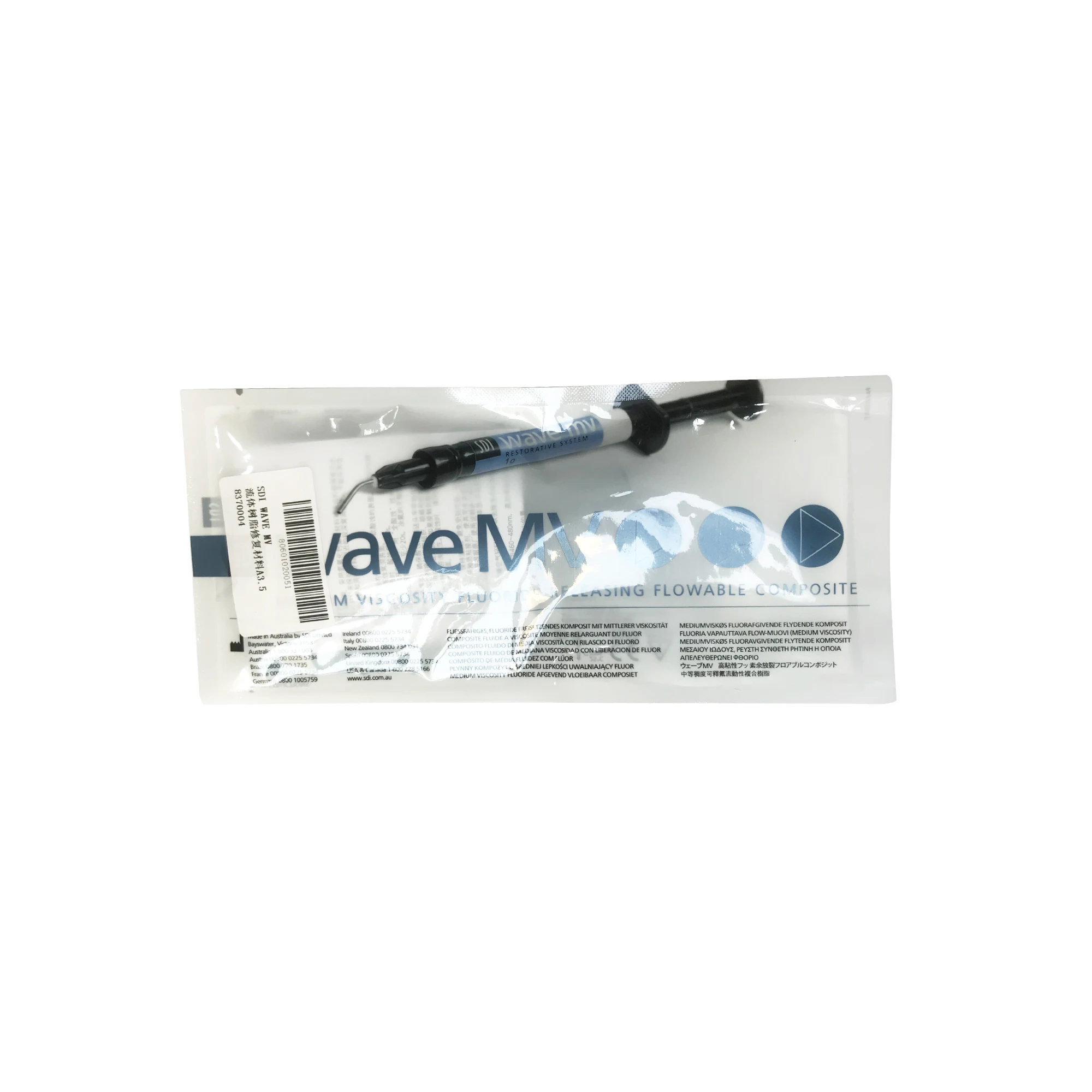 SDI Wave MV Fluid Resin 1g/Syringe Light Cure Composite Resin Universal Restorative Dental Material A1 A2 A3 A3.5
SDI Wave MV Fluid Resin 1g/Syringe Light Cure Composite Resin Universal Restorative Dental Material A1 A2 A3 A3.5
