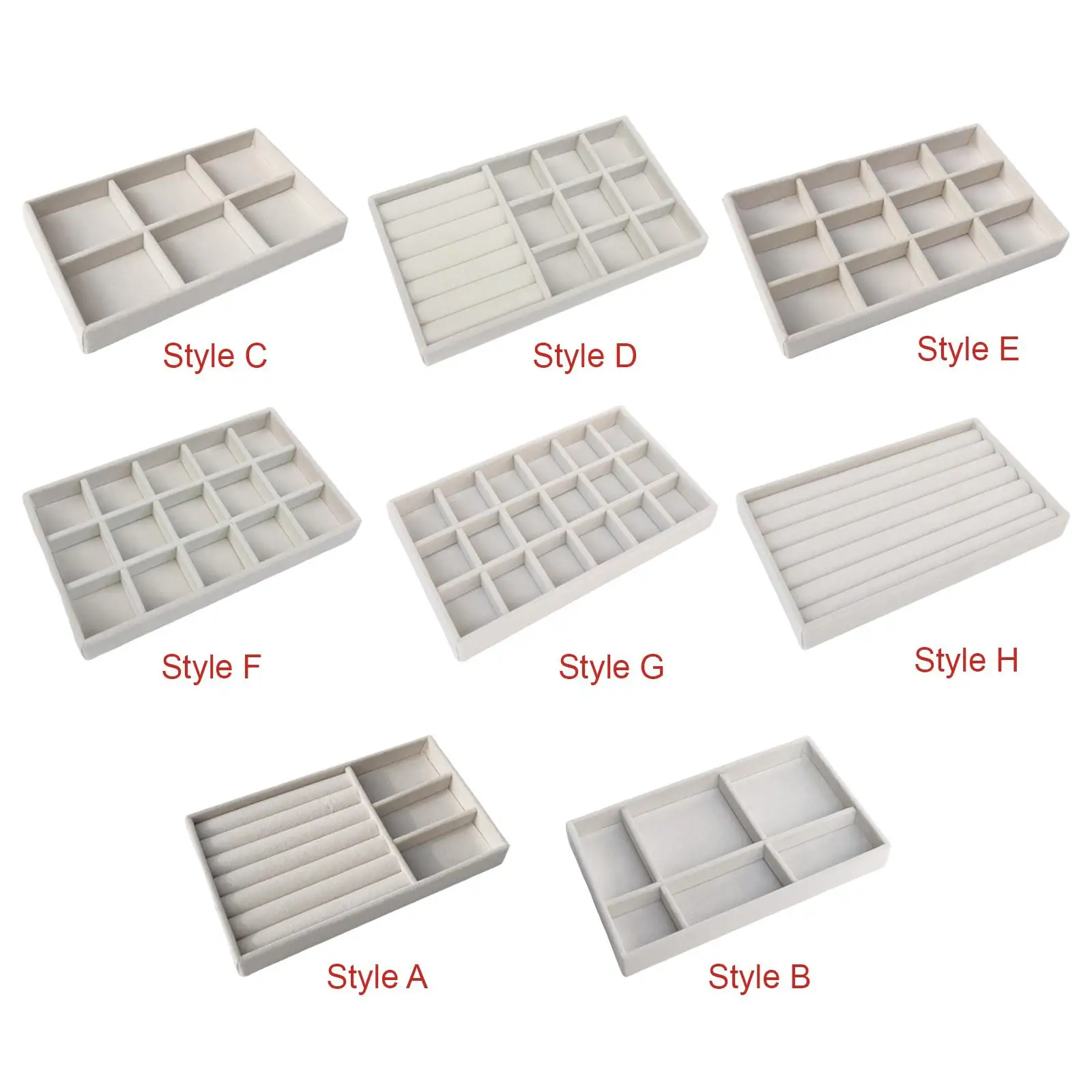 Multifunctional Jewelry Tray Organizer Drawer Inserts Scratchproof Bracelet Display Holder for Brooch Rings Necklace Bracelet
Multifunctional Jewelry Tray Organizer Drawer Inserts Scratchproof Bracelet Display Holder for Brooch Rings Necklace Bracelet