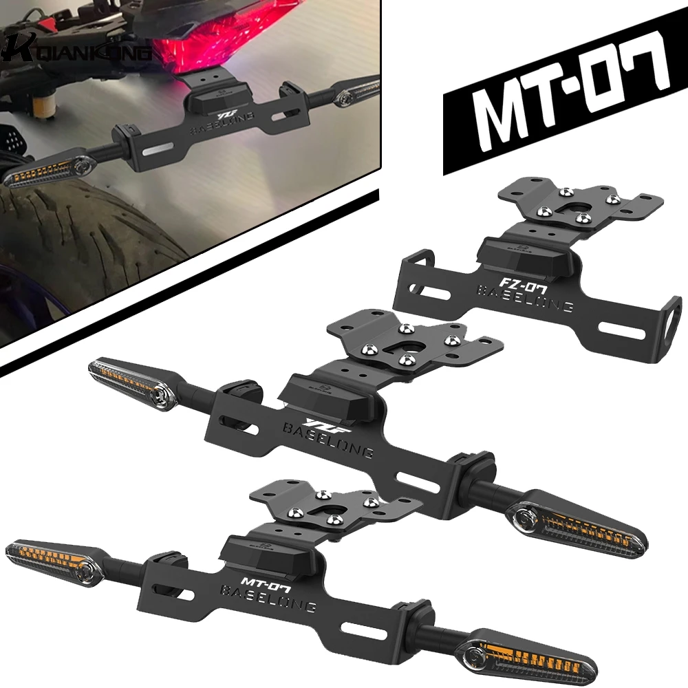 For Yamaha MT-07 FZ07 2013-2024 Registration License Plate Holder Mount Bracket with LED License Plate Light MT07 Accessories
For Yamaha MT-07 FZ07 2013-2024 Registration License Plate Holder Mount Bracket with LED License Plate Light MT07 Accessories