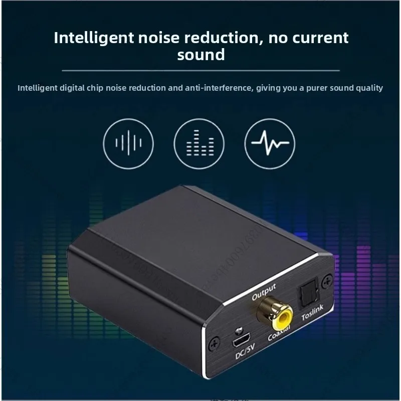 Аналого-цифровой преобразователь 3,5 мм в оптоволоконный/коаксиальный аудиоконвертер
Аналого-цифровой преобразователь 3,5 мм в оптоволоконный/коаксиальный аудиоконвертер