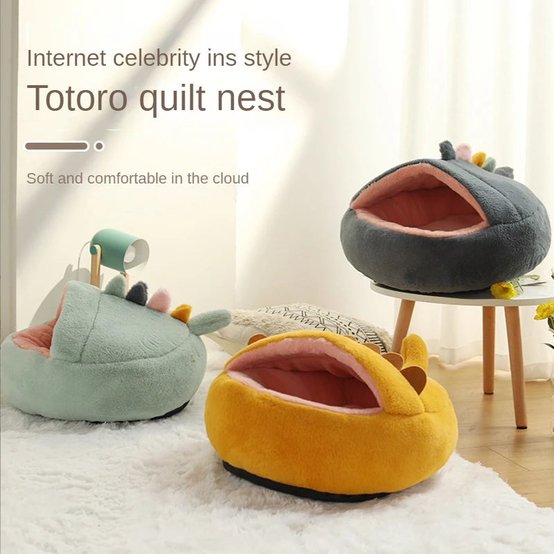 Pet Creative Cat Bed DogPad Cover Blanket Double-Use Semi-Closed Cat House Winter Warm Cat Mat Litter Pet Bed Cat Accessories
Pet Creative Cat Bed DogPad Cover Blanket Double-Use Semi-Closed Cat House Winter Warm Cat Mat Litter Pet Bed Cat Accessories