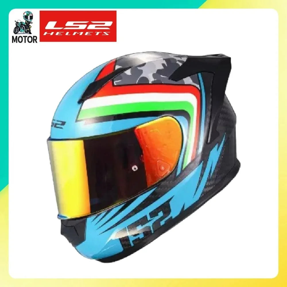 LS2 FF801 Men Motorcycle Helmet 6K Carbon Fiber Fashion New Integral Full Face Outdoor Anti-fog Anti-Fall Riding Original Helmet
LS2 FF801 Men Motorcycle Helmet 6K Carbon Fiber Fashion New Integral Full Face Outdoor Anti-fog Anti-Fall Riding Original Helmet