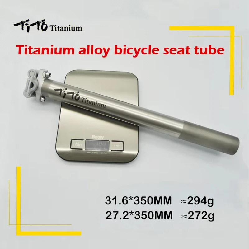 Tito Titanium Alloy Bike Seat Post 27.2/30.9/31.6mm MTB Road Bicycle Seatpost Length 350mm Aluminum Head Bicycle Seat Parts
Tito Titanium Alloy Bike Seat Post 27.2/30.9/31.6mm MTB Road Bicycle Seatpost Length 350mm Aluminum Head Bicycle Seat Parts